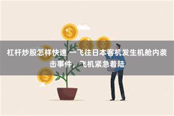杠杆炒股怎样快速 一飞往日本客机发生机舱内袭击事件，飞机紧急着陆