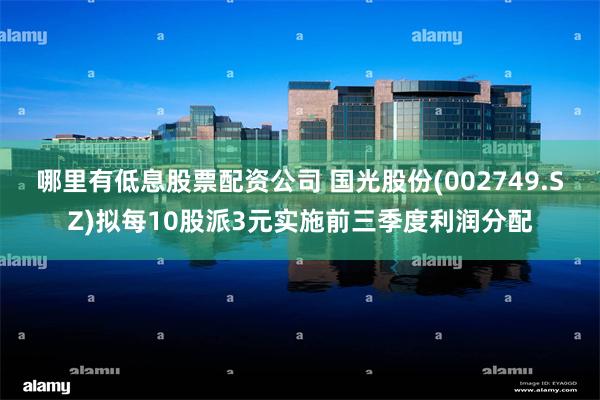 哪里有低息股票配资公司 国光股份(002749.SZ)拟每10股派3元实施前三季度利润分配