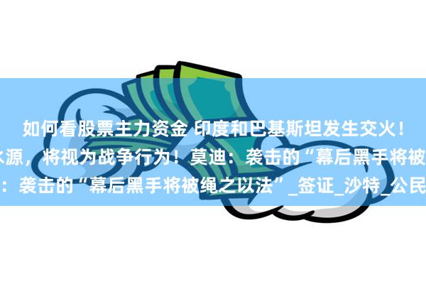 如何看股票主力资金 印度和巴基斯坦发生交火！巴外长：若印度切断水源，将视为战争行为！莫迪：袭击的“幕后黑手将被绳之以法”_签证_沙特_公民