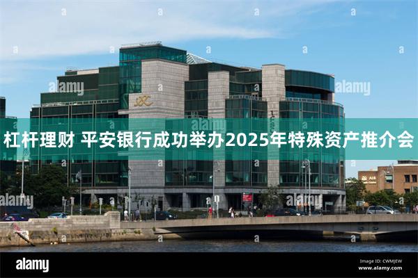 杠杆理财 平安银行成功举办2025年特殊资产推介会