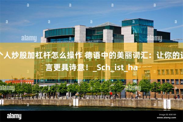 个人炒股加杠杆怎么操作 德语中的美丽词汇：让你的语言更具诗意！_Sch_ist_ha